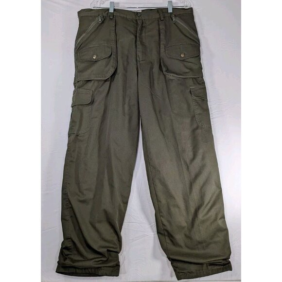 Landing Outdoor Clothing Mens Fishing-Hunting Hiking Cargo Army Green Pants 40 - Picture 1 of 6